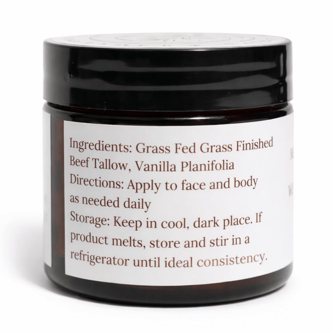 Whipped Vanilla Beef Tallow Moisturizer 1.7 oz