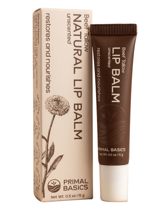 Grass Fed Beef Tallow Lip Balm 0.5 oz
