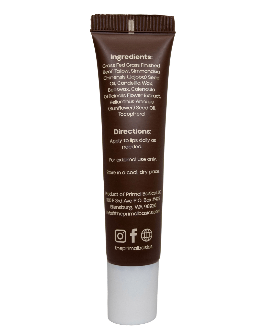 Grass Fed Beef Tallow Lip Balm 0.5 oz