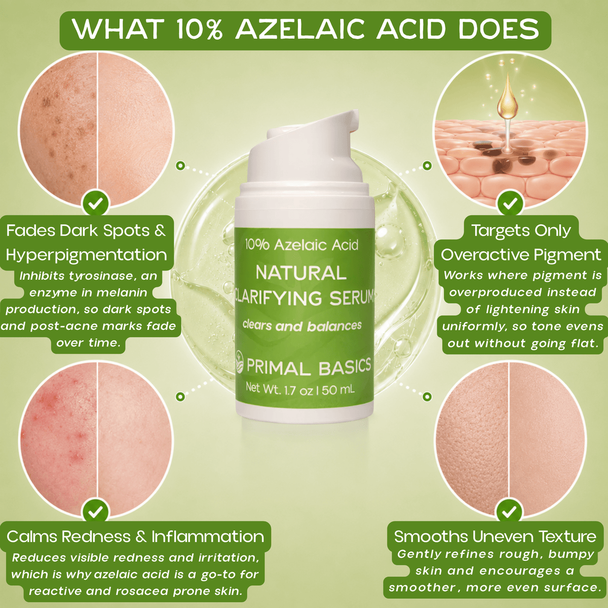 10% Azelaic Acid Natural Clarifying Serum 1.7 oz